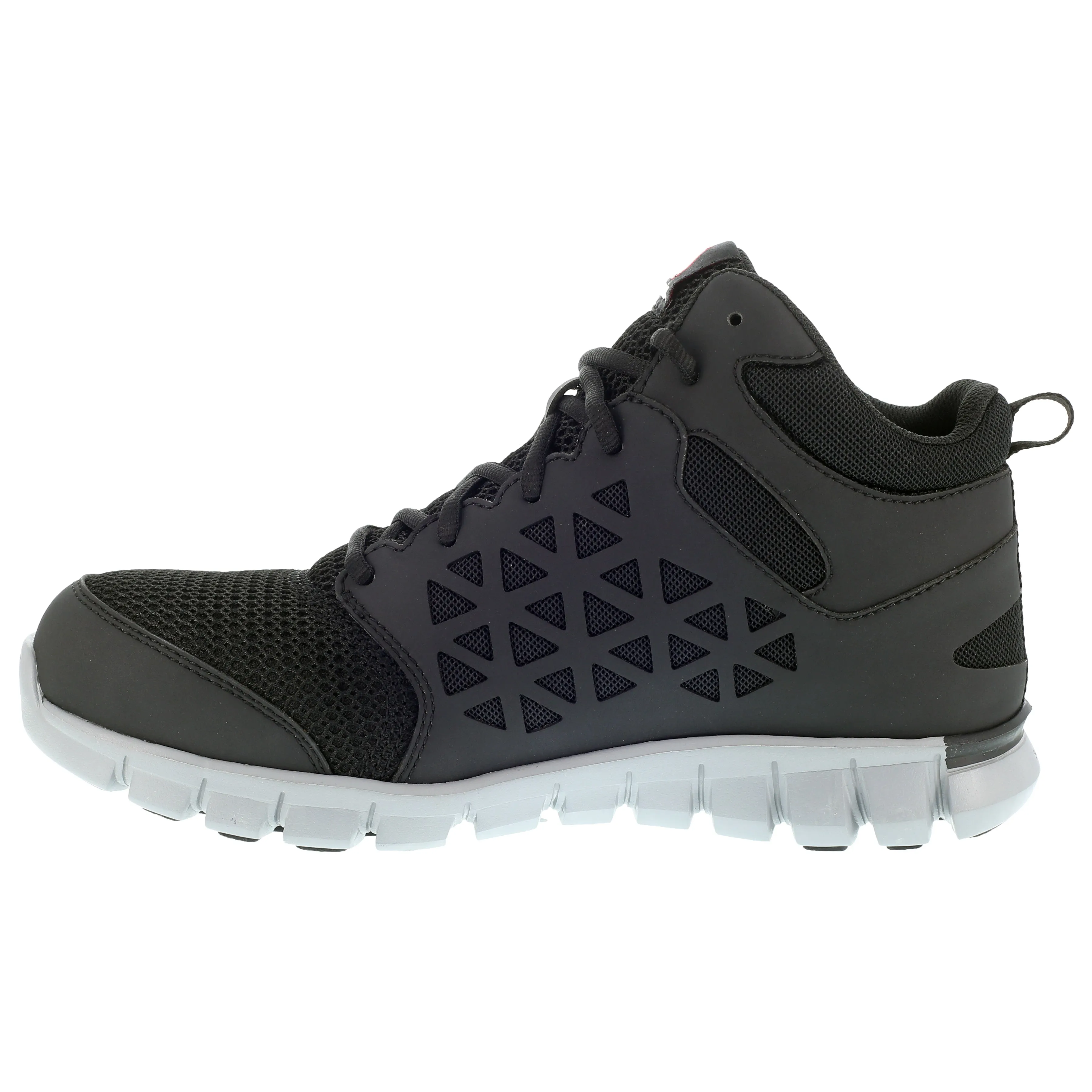 'Reebok' Men's Mid Sublite Cushion ESD Alloy Toe - Black / Gray