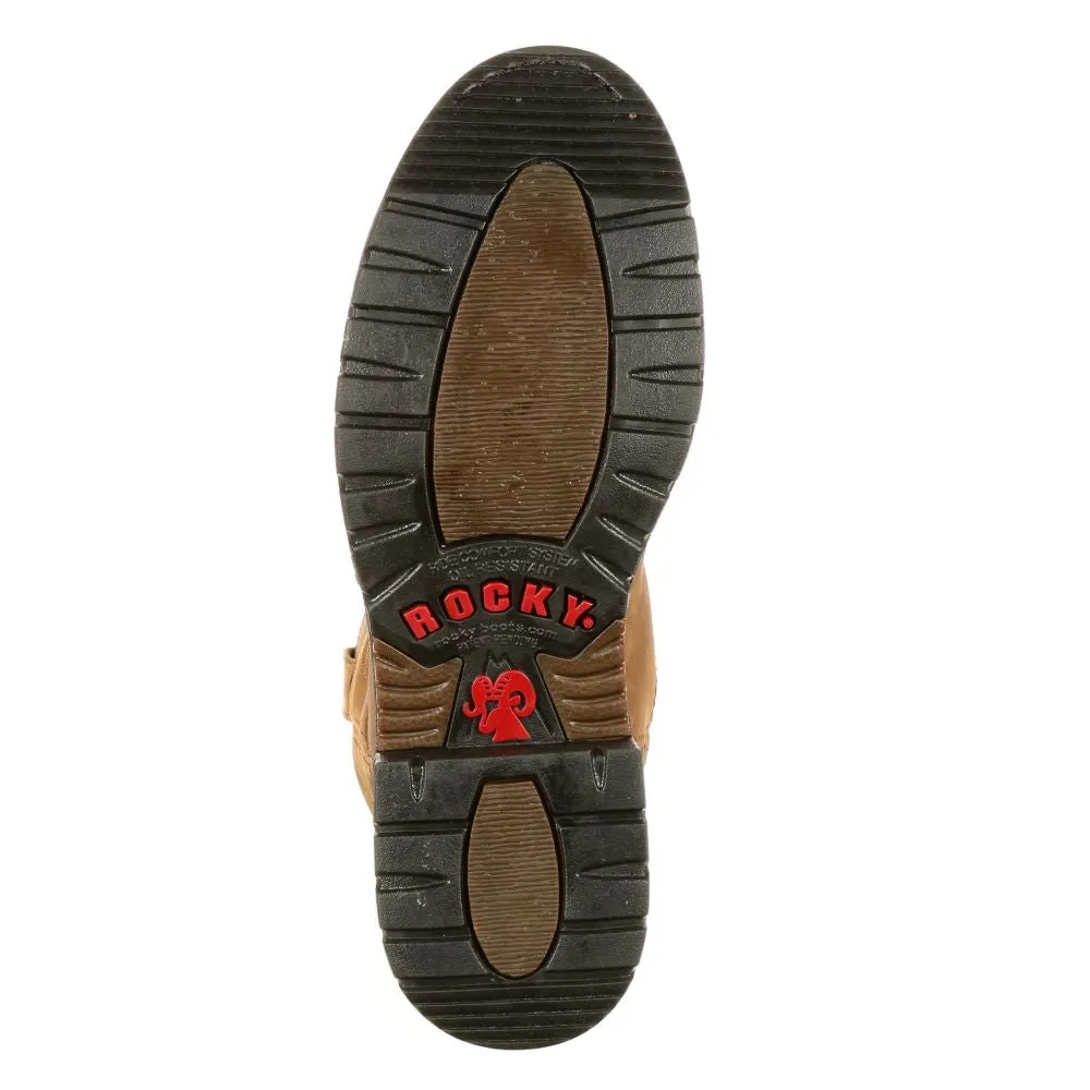 'Rocky' Men's 10" Original Ride Branson Roper WP Round Toe - Aztec Crazy Horse