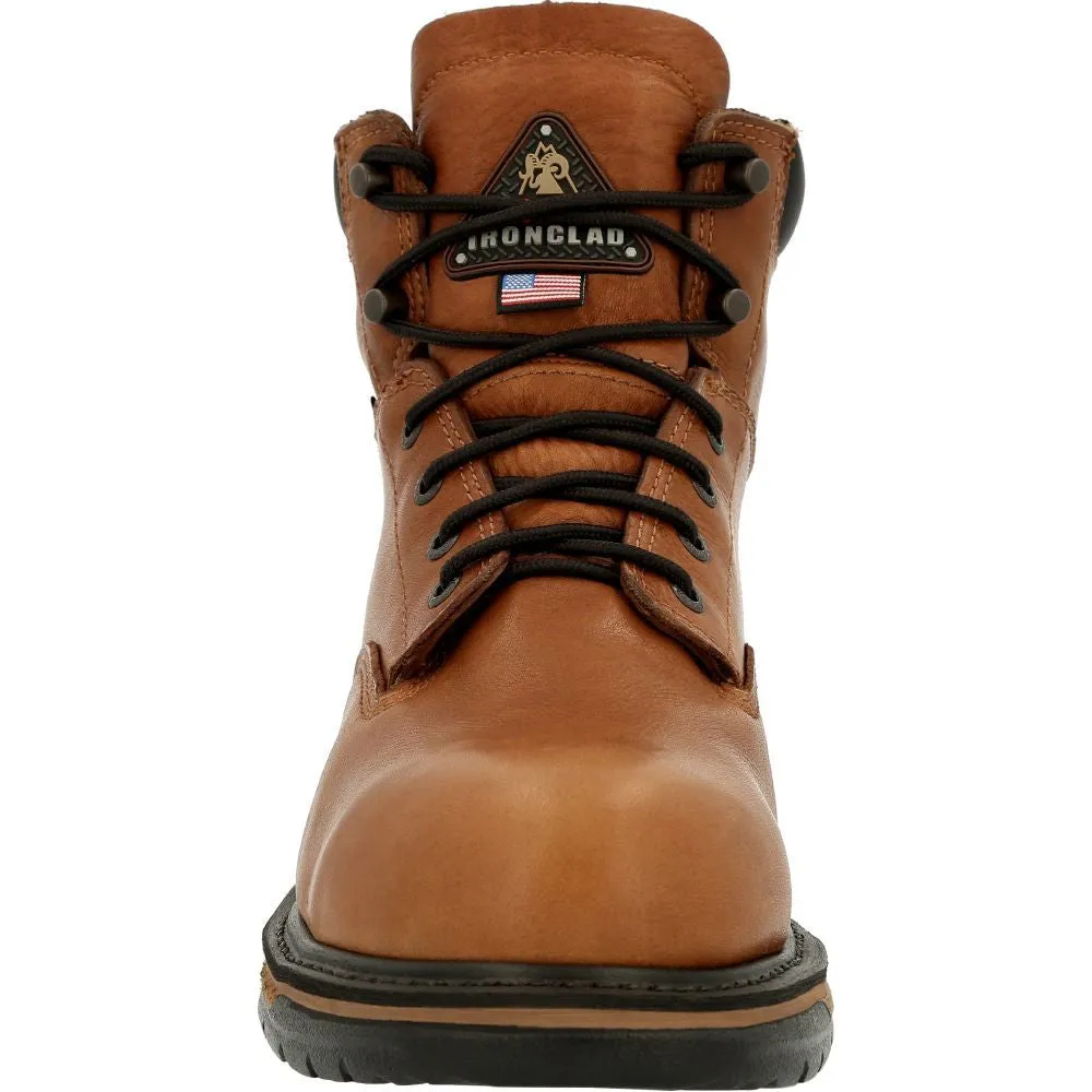 'Rocky' Men's 6" IronClad EH WP Steel Toe - Brown