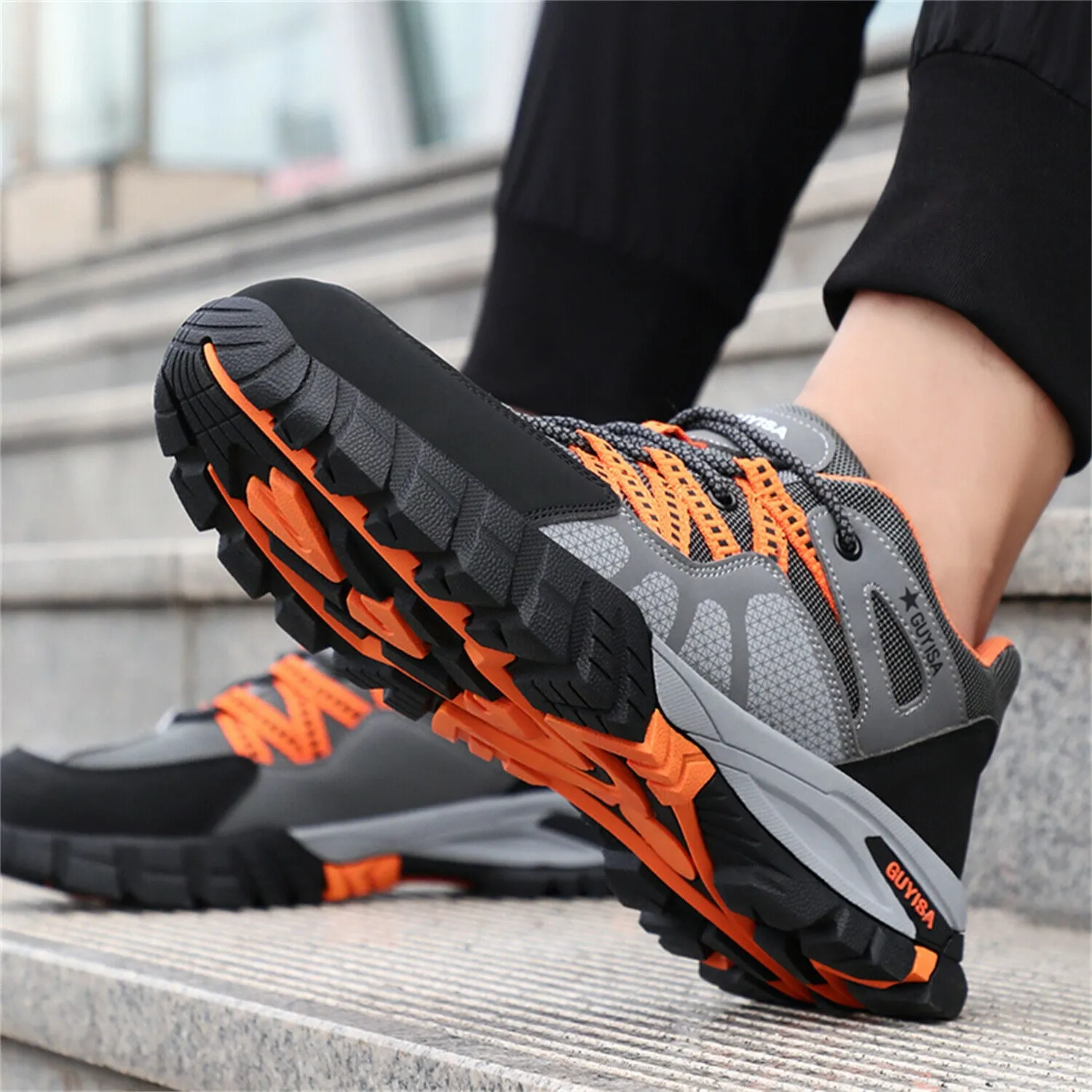 Safety Steel Toe Work Shoe for Men Lightweight Sneaker Slip Indestructible Shoes