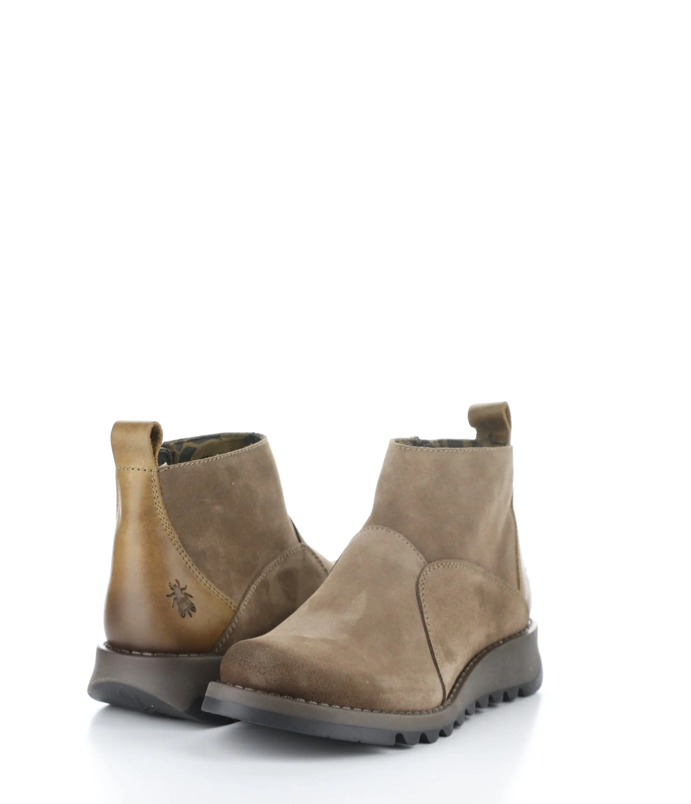 SELY918FLY 002 TAUPE/CAMEL Round Toe Boots