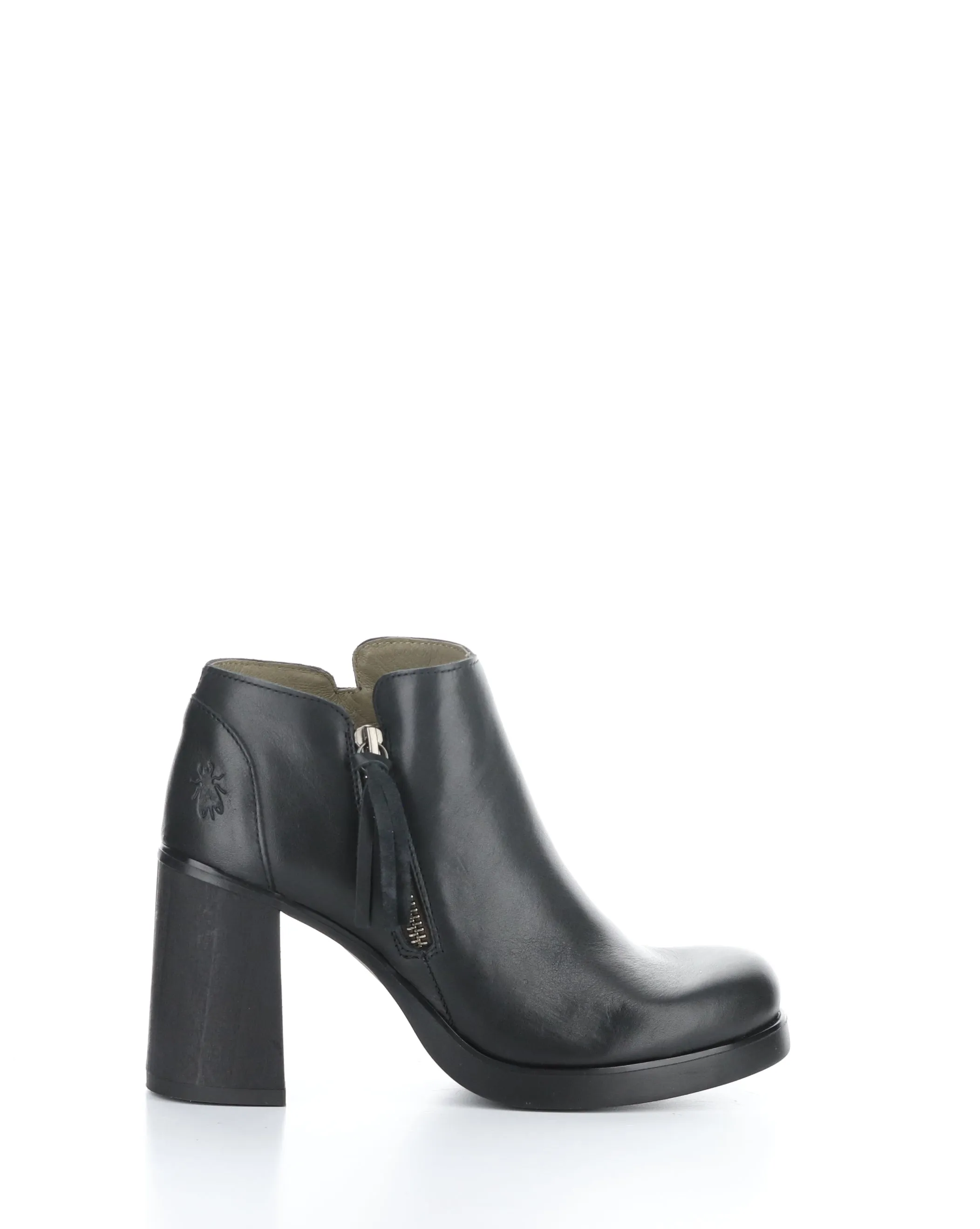 SHAR986FLY 000 BLACK Round Toe Boots