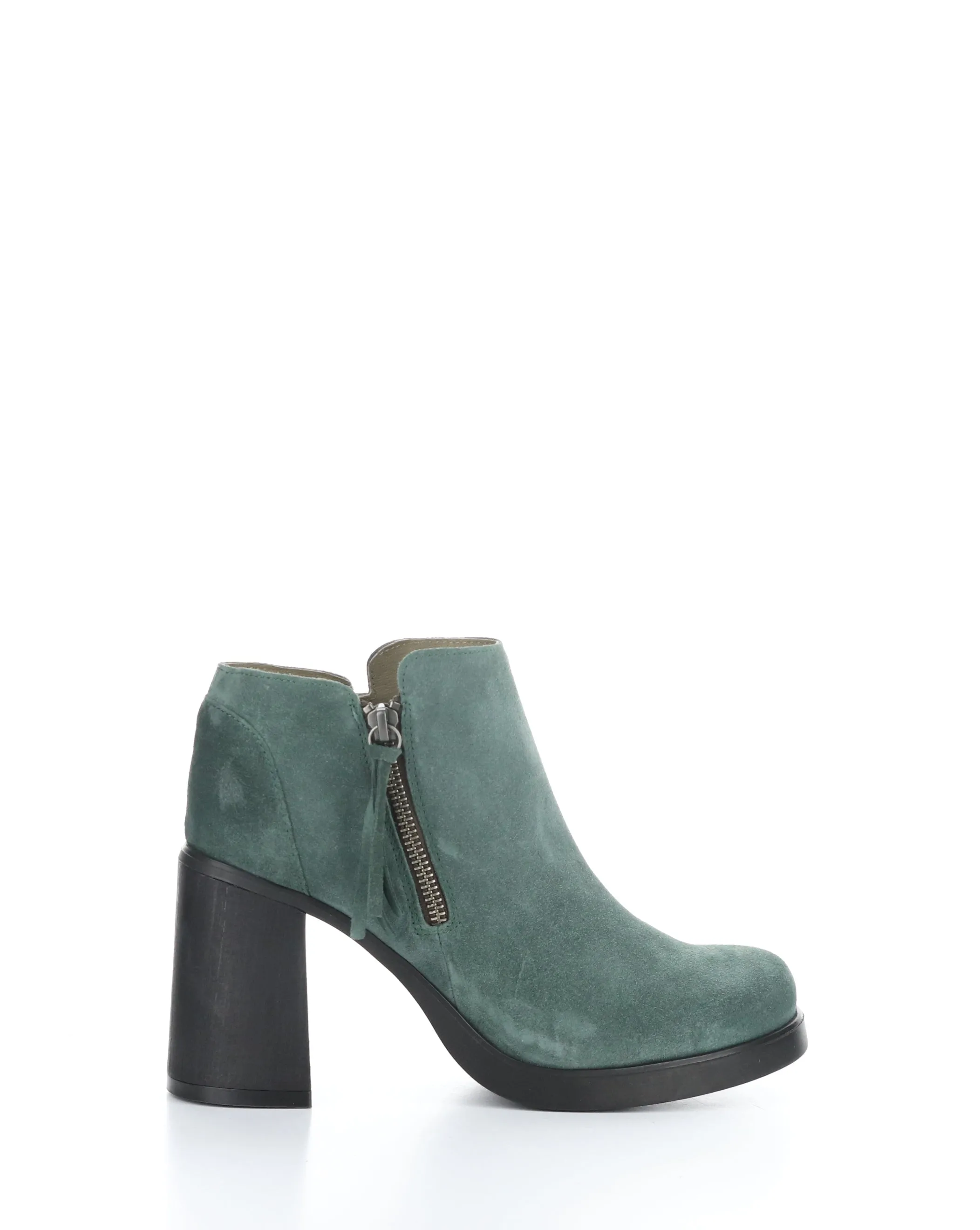 SHAR986FLY 002 GREEN Round Toe Boots