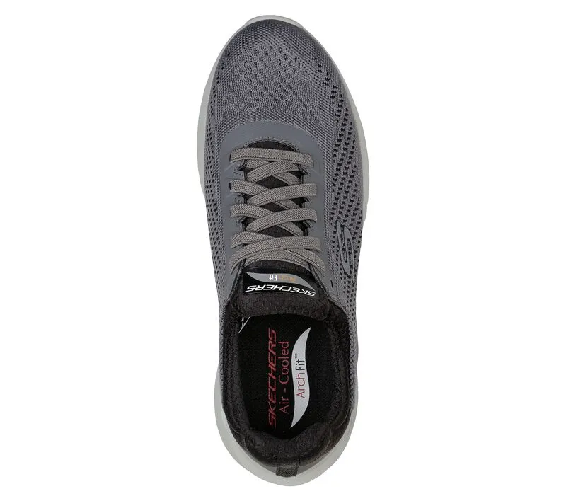 'Skechers' Men's Arch Fit Orvan-Trayver Slip On - Gray / Black