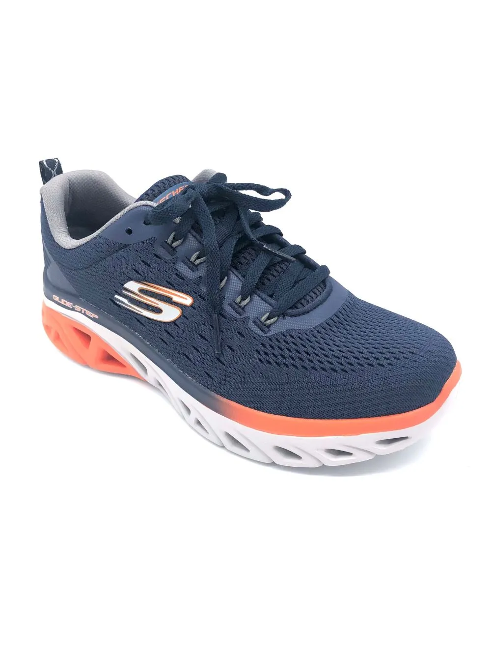 'Skechers' Men's Glide-Step Sport New Appeal - Navy / Orange