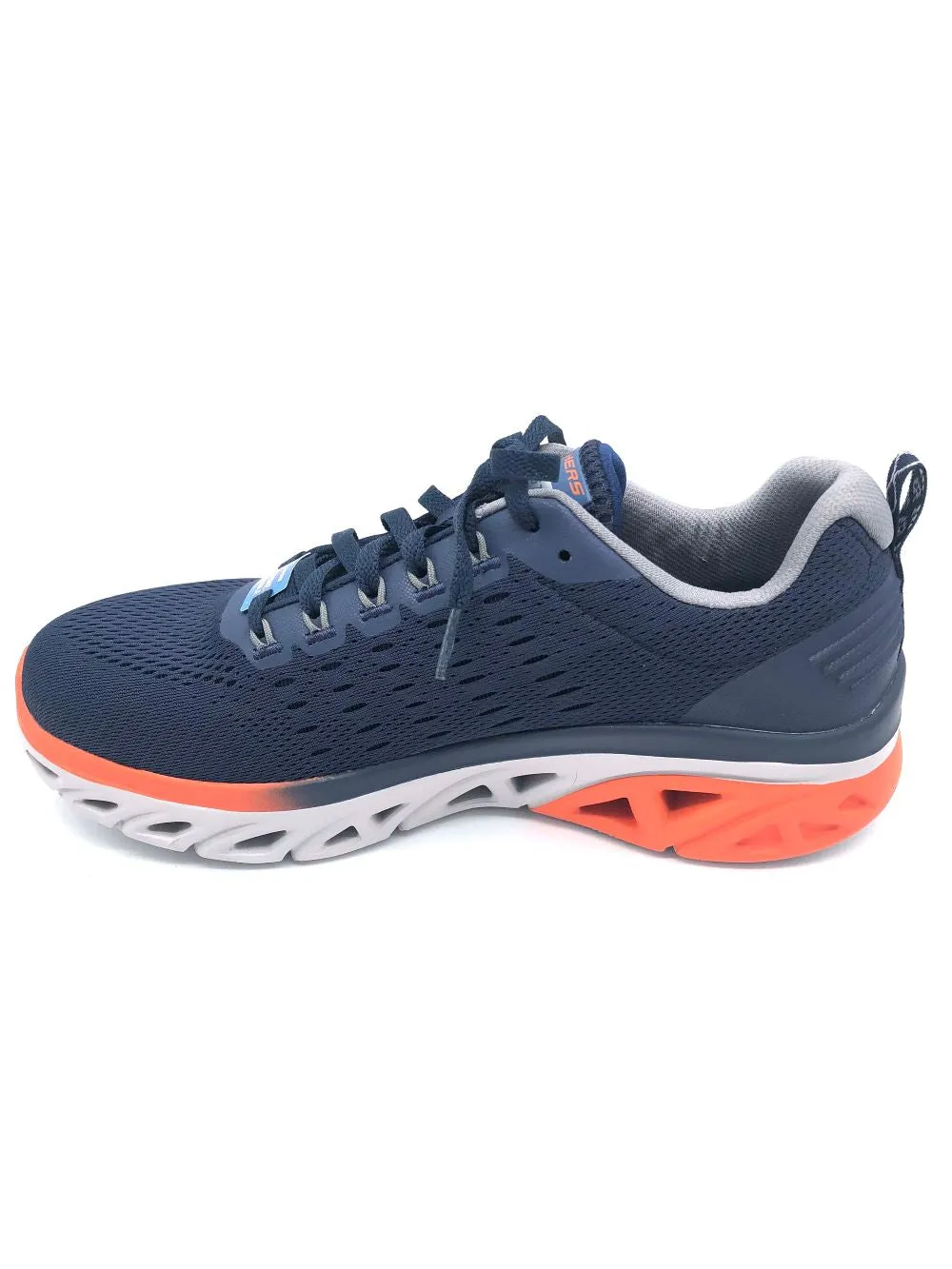 'Skechers' Men's Glide-Step Sport New Appeal - Navy / Orange (Wide)