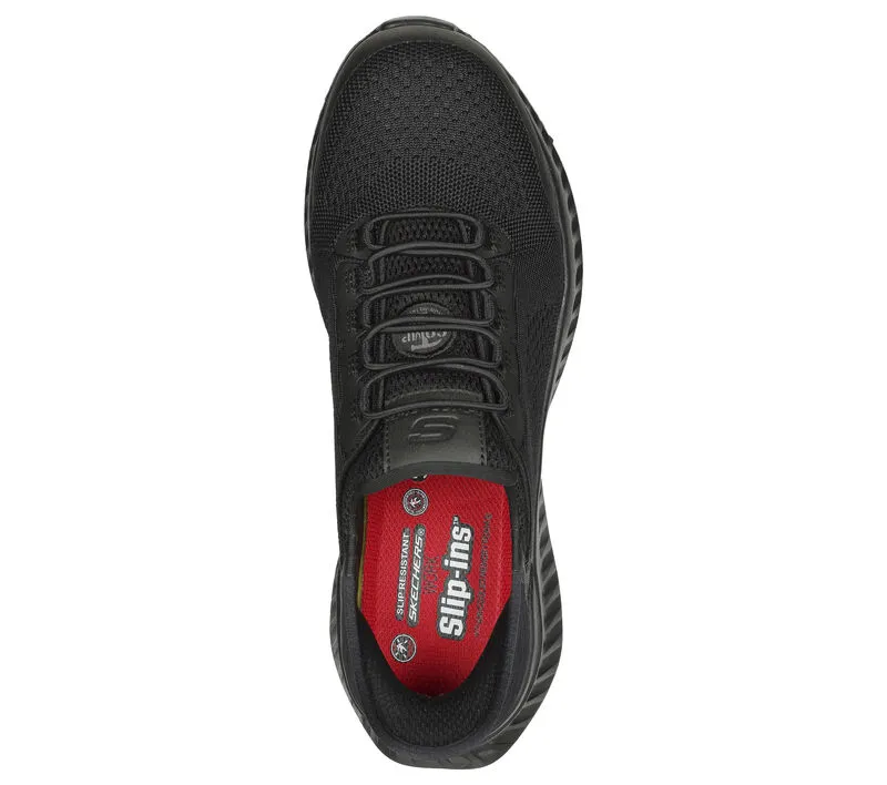 'Skechers' Men's Slip-ins Work: Tilido-Fletchit EH Comp Toe - Black