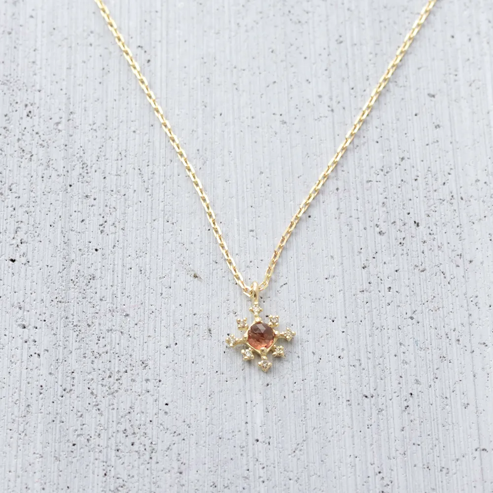 Snow flower Necklace - 14K/ 18K Gold