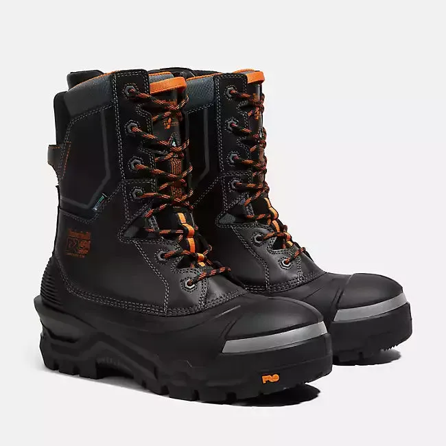 'Timberland Pro' Men's 10 Pac Max Insulated EH WP Comp Toe - Black / Orange