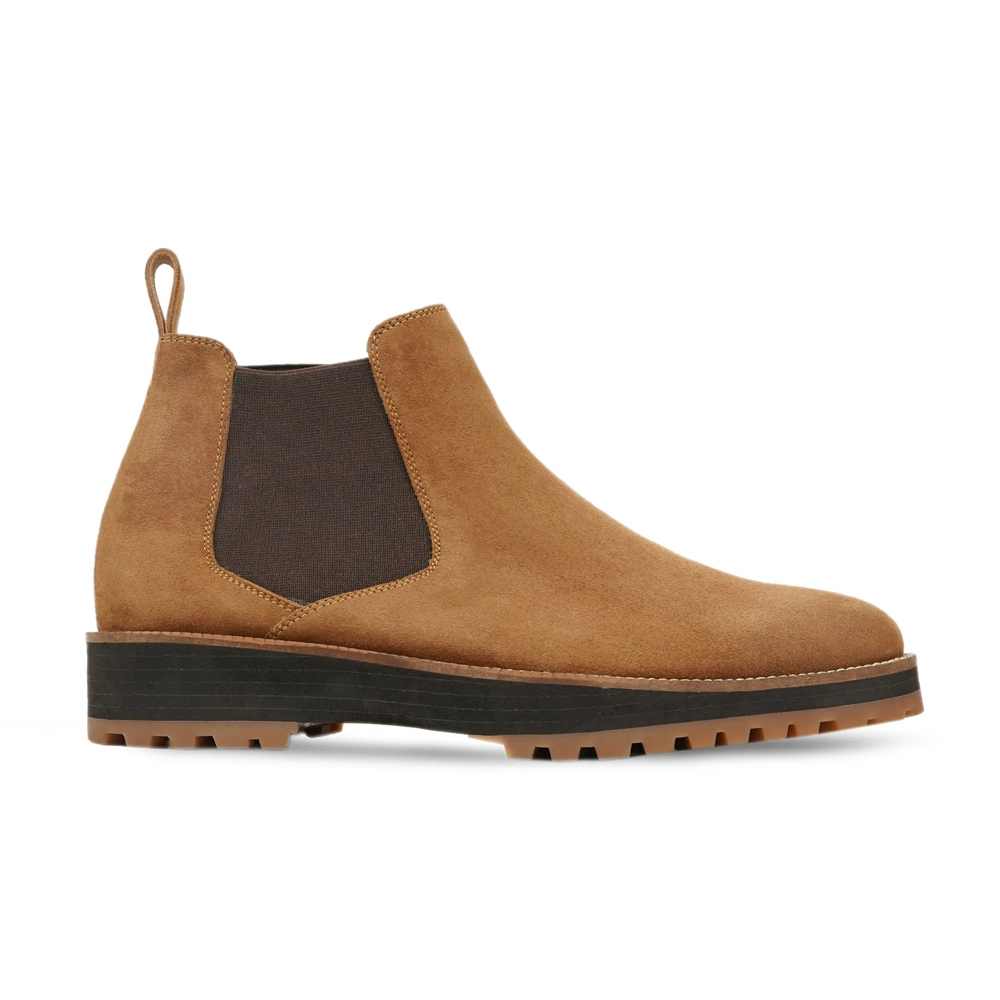 Torni - Men's Camel Kid Suede Chelsea Boot