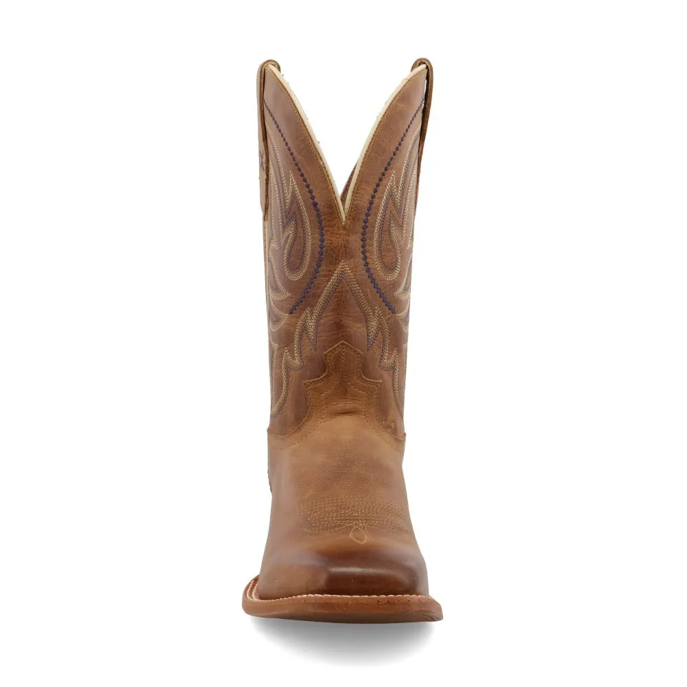 'Twisted X' Men's 12 Rancher Western Square Toe - Cocoa Brown