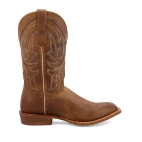 'Twisted X' Men's 12 Rancher Western Square Toe - Cocoa Brown