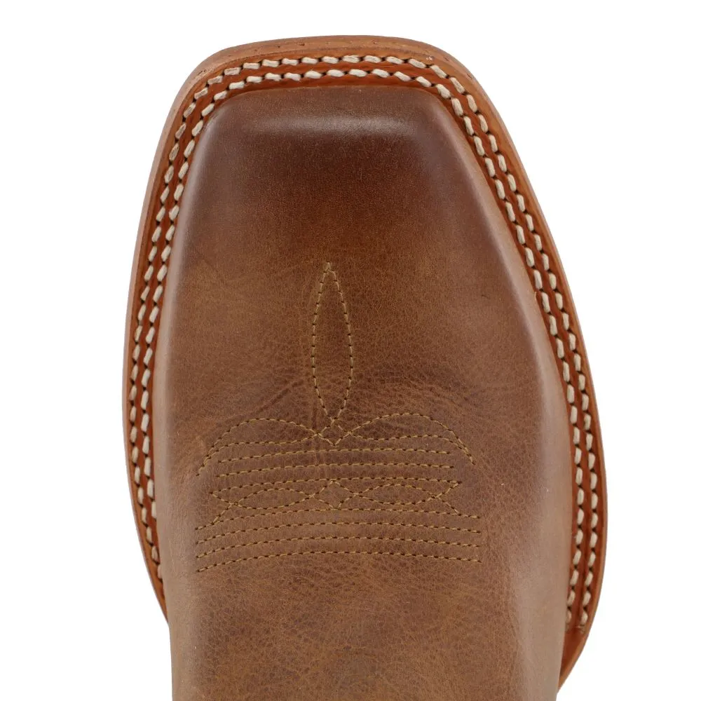 'Twisted X' Men's 12 Rancher Western Square Toe - Cocoa Brown