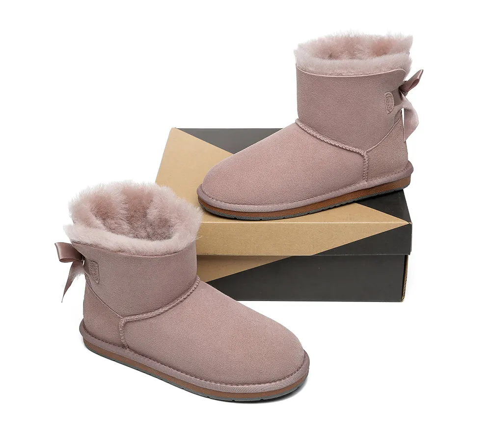 UGG Australian Shepherd Single Back Bow Women Mini Ugg Boots