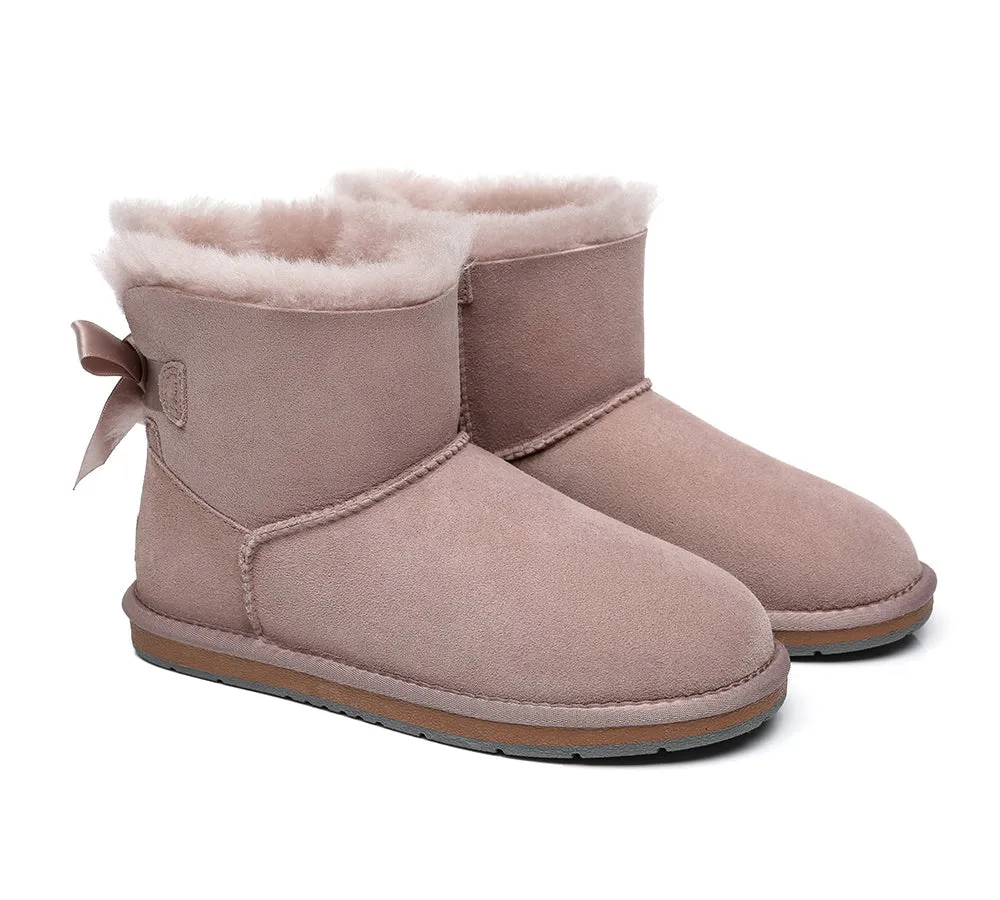 UGG Australian Shepherd Single Back Bow Women Mini Ugg Boots