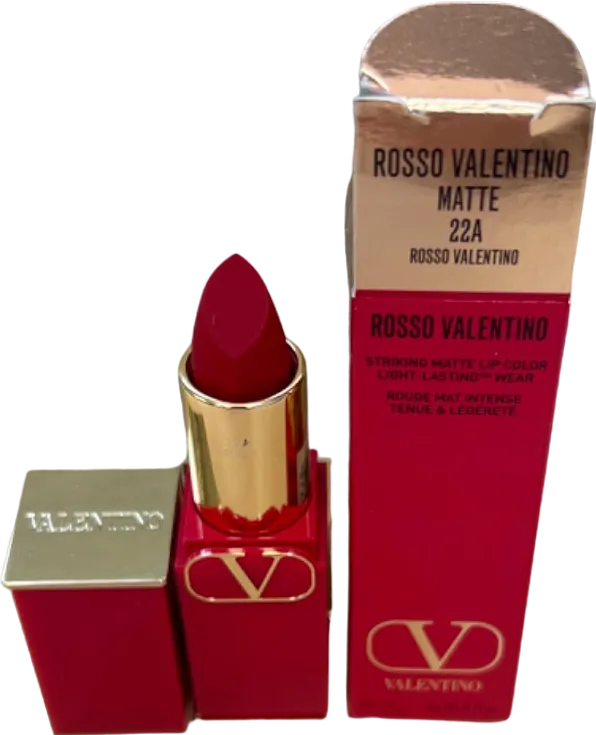 Valentino Striking Matte Lip Color Rosso Valentino 22A