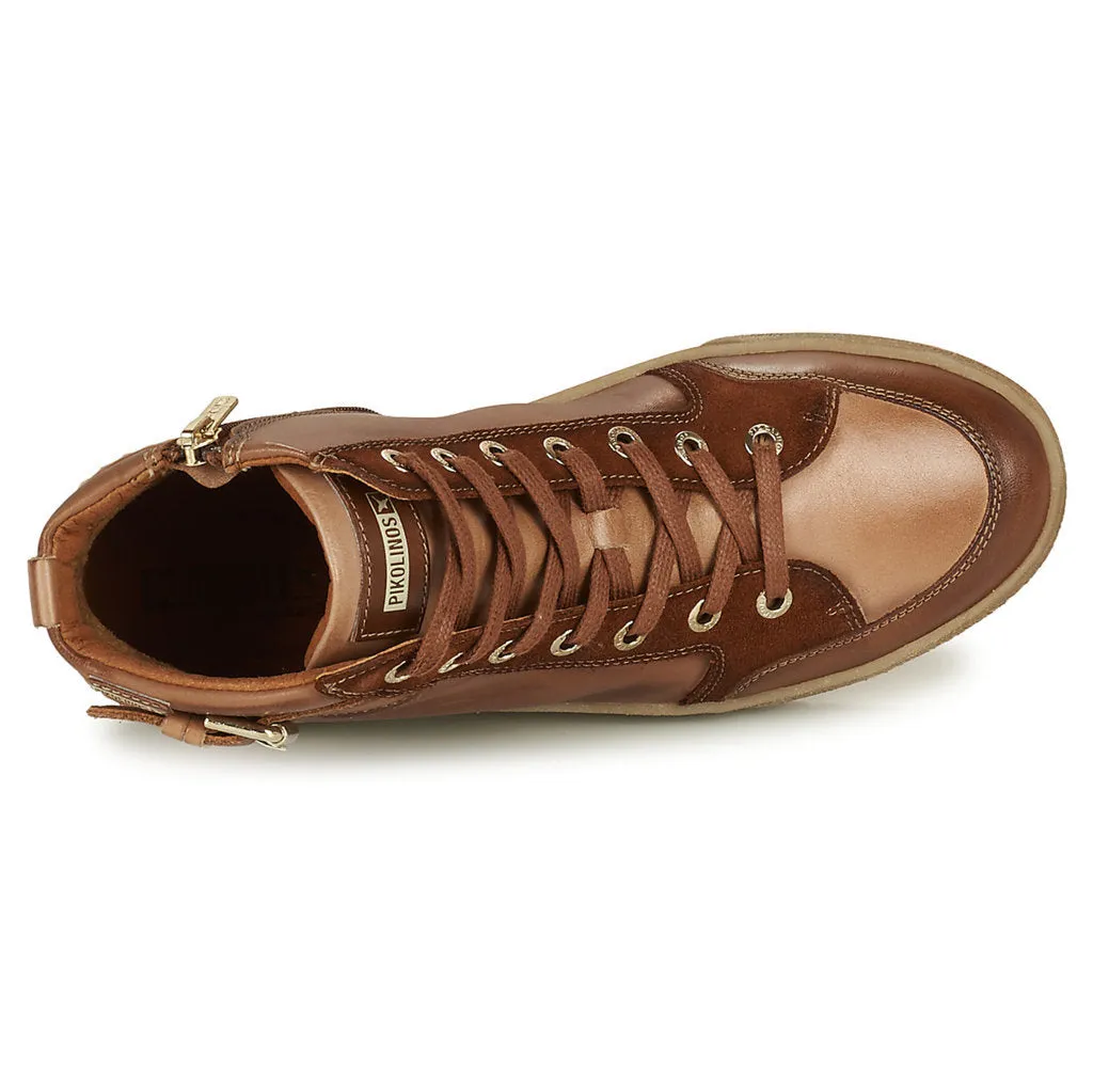 Vitoria Calfskin Leather Women's Zip Up Sneakers