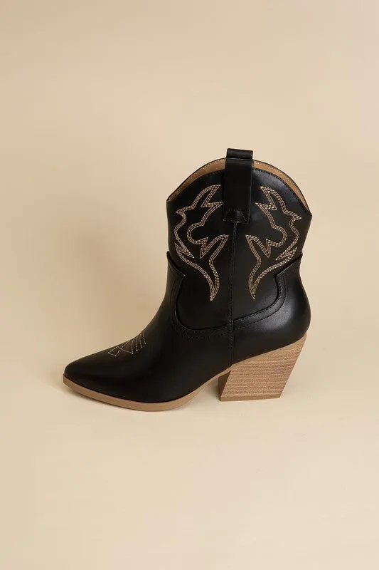 Western Flair Embroidered Cowgirl Boots