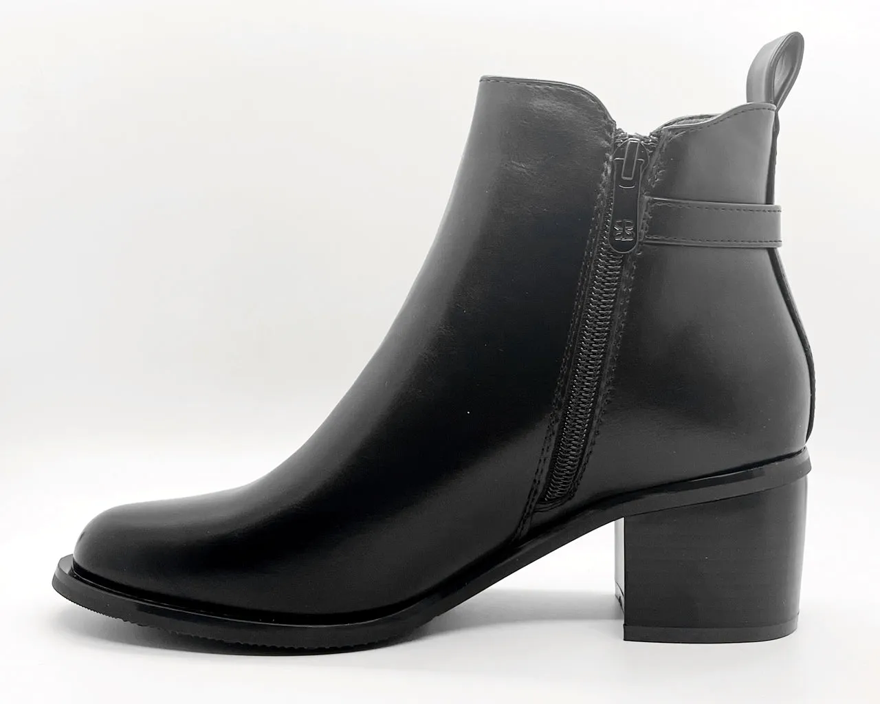 Women's Faux Leather Block Heel Ankle Boots