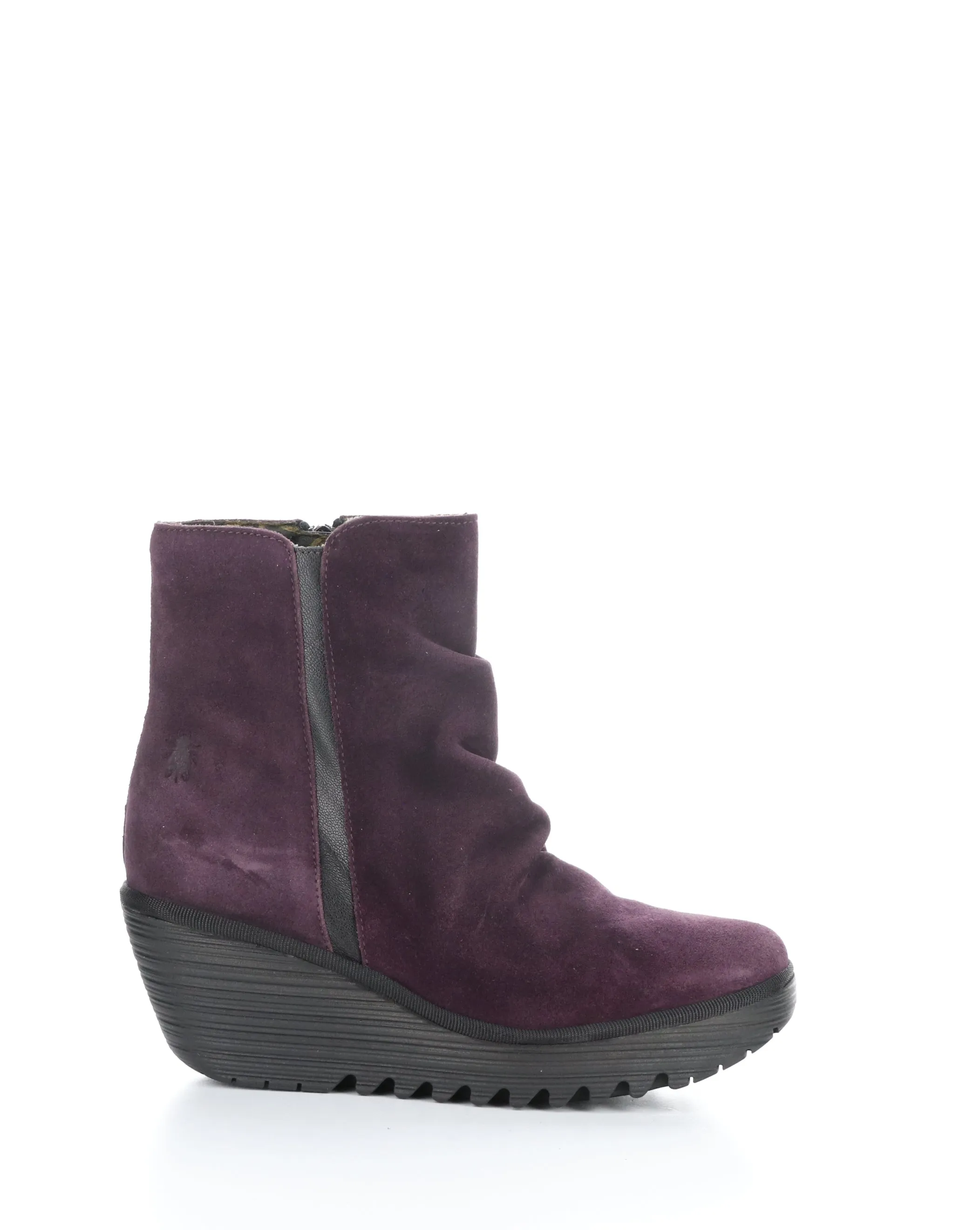 YOPA461FLY 002 PURPLE/BLACK Round Toe Boots