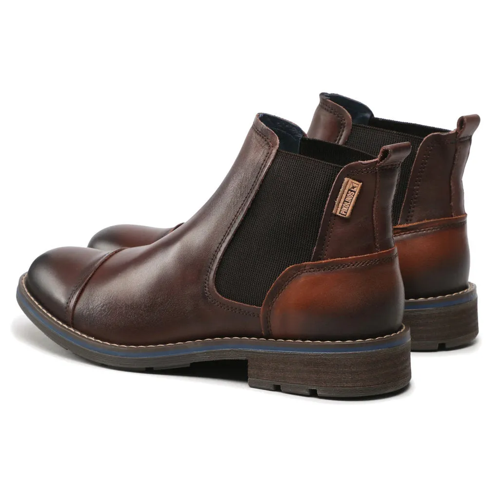 York Calfskin Leather Men's Chelsea Boots