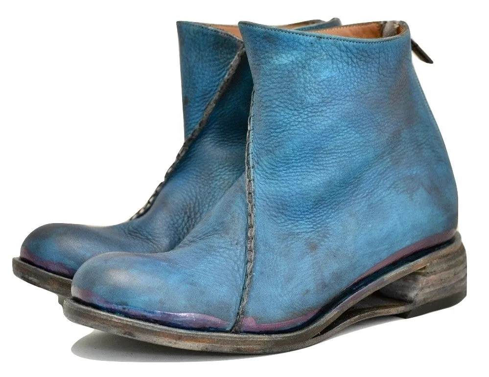 Zip back boot  |  cobalt blue yak